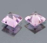Gorgeous 4.65ct Brazilian pink Amethyst pair