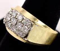 Glorious Diamond Men's Ring in 14K Yellow Gold