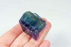 Glowing! 148ct Bi-color Fluorite chunk