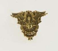14K Yellow Gold 1943 WWII USNA Naval Academy Lapel Pin/Brooch