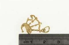 10K Yellow Gold 3D Bag Pipe Scottish Musical Instrument Charm/Pendant