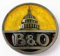 1988 B&O Railroad Enameled Belt Buckle