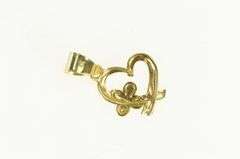 10K Yellow Gold Heart Butterfly Love Beauty Symbol Charm/Pendant