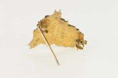 14K Yellow Gold 1943 WWII USNA Naval Academy Lapel Pin/Brooch