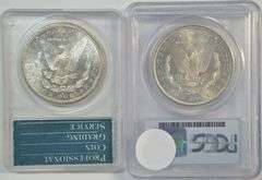 Choice BU 1882-S & 1882-O Morgan Silver Dollars. PCGS MS63