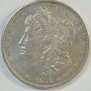 Nearly Gem BU 1878-P 7/8 Tail Feathers Morgan Silver Dollar