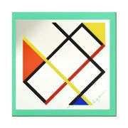 Homage to Mondrian (Green Border) by Agam, Yaacov