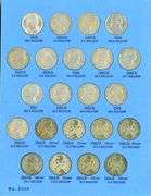 Album of 66 Jefferson Nickels 1938-1961-D w/War Nickels