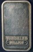 1 Ounce Sunshine Silver Bar