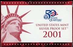 2001-S Silver US Proof Set with Box/CoA