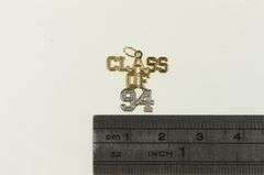 14K Yellow Gold Class of '94 Graduate Cut Out Alumni Charm/Pendant