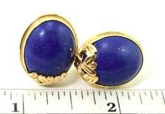 Lovely Feminine 14K Lapis Earrings