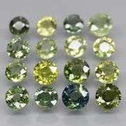 Heated only! 4.66ct round cut Australian Sapphire set