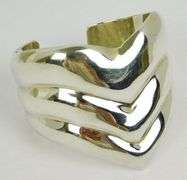 Vintage Los Ballesteros Mexico Sterling Wide Cuff
