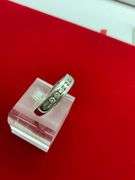 MEN'S 14K WHITE GOLD AND DIAMOND BAND