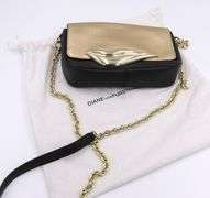 DVF Gold and Black Crossbody Purse
