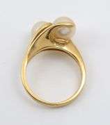 Classic Lustrous Double Pearl Ring