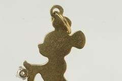 14K Yellow Gold Walt Disney Prod. Mickey Mouse Cartoon Charm/Pendant