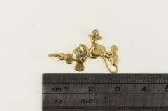 14K Yellow Gold Walt Disney Prod. Mickey Mouse Cartoon Charm/Pendant