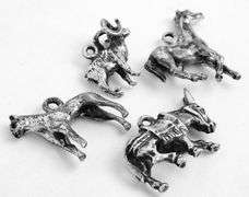 Lot of 4 Vintage Sterling Silver Animal Charms