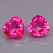 Lovely 6.25ct Brazilian pink Mystic Topaz pair!