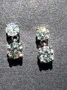 Sparkling 3.25 Cttw Ice Blue Fire Moissanite Earrings