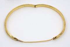 Popular 14k Textured Bangle Bracelet