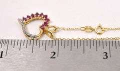 Vermeil Heart Pendant Necklace in Sterling Silver