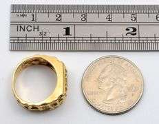 Man's 3 Diamond Nugget Ring