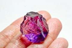 Big 51ct rich violet uncut Amethyst