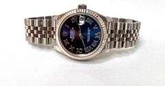 ROLEX SS DATEJUST BLUE ROMAN NUMERAL