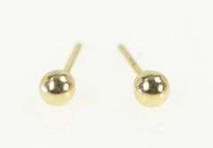 10K Yellow Gold 3.1mm Vintage Simple Classic Ball Stud Earrings