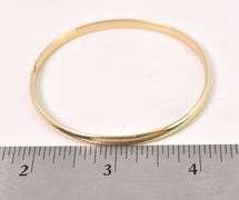 Amazing 14K Yellow Gold Hinged Cuff Bracelet