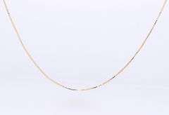Simple Yellow Gold Box Chain