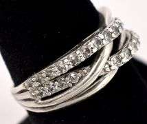 CZ Band Ring in Sterling Silver