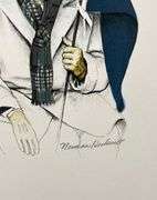 Extremely Rare and Collectible Hand Signed Norman Rockwell Norman Rockwell Cheering