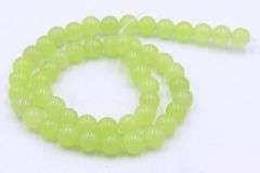 16 inches Strand Genuine Green Jade Rondelle Beads
