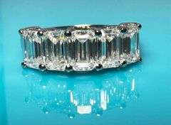 White Gold Plated 5.07 Ct VVs1 F-G Fire Mossanite Ring