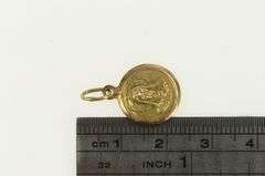 10K Yellow Gold Virgin Mother Mary Jesus Christian Charm/Pendant