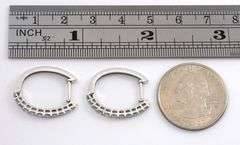 Sparkling 14K WG Hoops with Diamonds