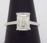 Certified Emerald Cut Diamond Solitaire