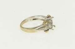 14K White Gold 8x6mm Oval Diamond Engagement Setting Ring