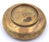 Set of 2 Vintage Solid Brass Ashtray