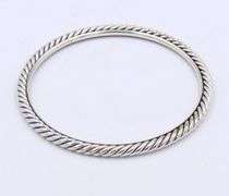 David Yurman 4mm Cable Bangle Bracelet in Sterling Silver