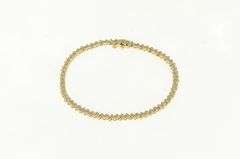 14K Yellow Gold 1.20 Ctw Diamond Classic Tennis Bracelet