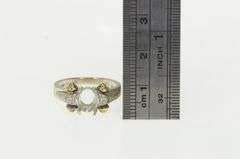 14K White Gold 8x6mm Oval Diamond Engagement Setting Ring