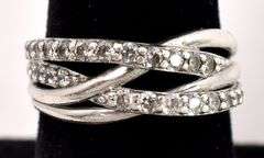 CZ Band Ring in Sterling Silver