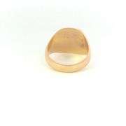 10K Yellow Gold Shriners Enamel Signet Vintage Men's Ring