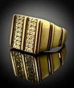 Fabulous Man's 18K Diamond Ring
