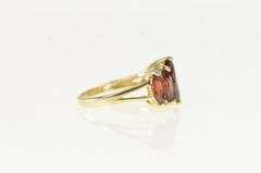 10K Yellow Gold Marquise Garnet Five Stone Statement Ring